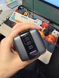 Сетевое зарядное устройство Ugreen X688 USB+3xUSB-C 100W Robot GaN Tech Fast Charger Grey (UGR-45515B)