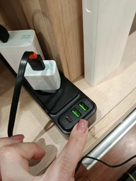 Сетевой фильтр-удлинитель RZTK Power Strip Pro 3 + 2 USB-A + USB-С (PD20W) Black 2 м фото от покупателей 2