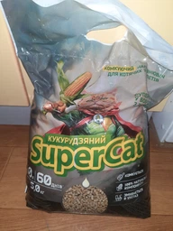 Наповнювач для котів кукурудзяний SuperCat 5л
