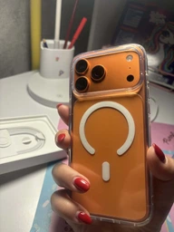 Противоударный чехол для iPhone 17 Pro Max IPAKY Comely Magsafe Series Прозрачный фото от покупателей 4