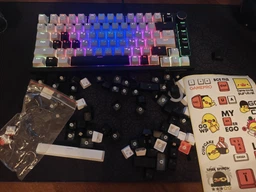Клавиатура механическая проводная GamePro MK160B Hot-Swap Red Swich 75% RGB Black фото от покупателей 9