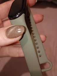 Силиконовый ремешок MRK для фитнес браслета Xiaomi Mi Band 8/9 Dark Red (2) (mrk2799) фото от покупателей 1