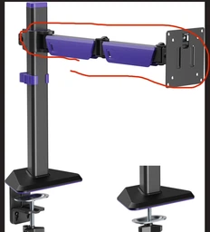 Настольное крепление для монитора GamePro MAG100V 17-40" 2-12 кг Black/Violet фото от покупателей 3