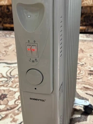 Обогреватель масляный радиаторный 2000 Вт на колесах 9 секций Bobbytec, бытовой электрический напольный радиатор с 3 режимами нагрева и регулируемым термостатом, электрообогреватель для дома и дачи Серый, BTCQ-2000