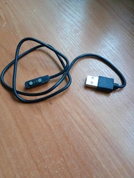 Кабель USB для смарт годинника магнітний 2 pin 5V (-Negative North Outside) 2.5 x 8 mm black фото від покупців 1