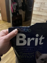Корм Brit Premium by Nature Cat Sterilized Salmon сухой с лососем для стерилизованных котов 1.5 кг фото от покупателей 1