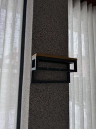 Вішалка настінна для одягу 40x12x20 см 6 гачків Чорний Кипарис CR.MW-8.2