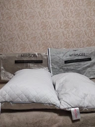 Подушка антиаллергенна MirSon Eco Line Silver №142 EcoSilk 60х60 см Середня (2200000393128) фото від покупців 2