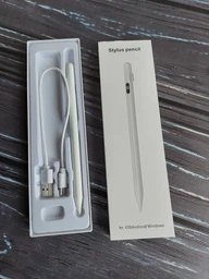 Активний стилус ємнісний Stylus Pen 2268 для пристроїв iOS/Android/Windows білий фото від покупців 11