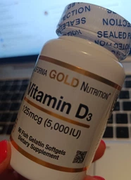 Вітамін D3 California GOLD Nutrition, Vitamin D3, 5000 МО, 90 капсул фото від покупців 4