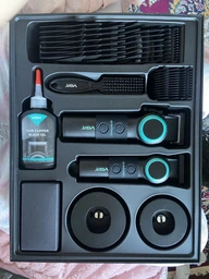 Машинка для стрижки VGR V-001 професійна акумуляторна тример для волосся 9000 об/хв 21 швидкість LED дисплей Li-Ion 4600 мА·год з насадками 10 шт барбер машинка для дому і салон фото от покупателей 3
