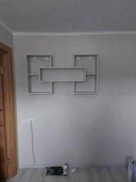 Полиця навісна на стіну MebelProff Tetris 11, книжкова полиця, декоративна полиця в кімнату, будинок. Білий фото від покупців 1