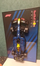 Арт Держатель Рамка на Стену 80x50 см. для Фирменного Конструктора Technic F1 Oracle Red Bull Racing RB20 (42206) Ред Булл Формула 1 Сезон 2024 - Type-E фото от покупателей 1