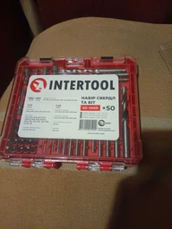 Набір свердл та біт 50шт INTERTOOL SD-0050