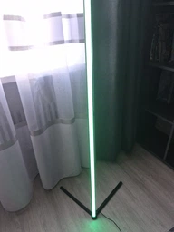 Торшер неоновая лампа Lamp Led Rgb 120 см от Usb напольный угловой светильник, ночник, с пульт управления (черная) фото от покупателей 2