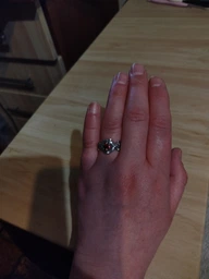 Вінтажна срібна каблучка з червоним фіанітом (АРТ. №960) Розмір 18.5 Dadiverin Jewelry