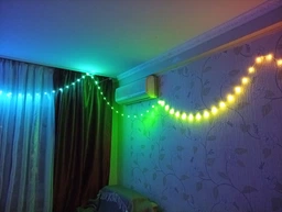 Светодиодная лента LED RGB Bluetooth 100 LED гирлянда умная с приложением 10 метров фото от покупателей 12