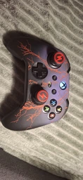 Якісний захисний силіконовий чохол Red Lightning для геймпаду Xbox Elite Series 2 + накладки на стіки