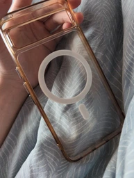 Прозорий Ударостійкий чохол WAVE Clear Case (PC+TPU) with Magnetic Ring Google Pixel 8 Pro