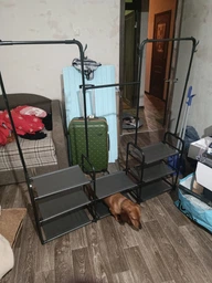 Стойка вешалка для одежды и обуви напольная 164 × 137 × 26 см