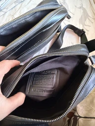 Сумка чоловіча шкіряна Coach Houston Black Grey CH8243768bl