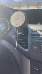 Тримач телефона lISEN YL02 25W магнітний автомобільний універсальний автотримач з бездротовою зарядкою MagSafe магсейф охолоджуючий з вентилятором кріплення на дефлектор вентиляції зарядка для айфона iPhone 12 13 14 15 16 17 в машину з адаптером 95 Вт