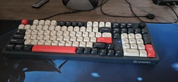 Клавиатура беспроводная GamePro Asgard Drakkar Keychron Super Red Switch Wireless/Bluetooth/USB Blue (MK305BL) фото от покупателей 7