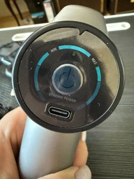 Масажер перкусійний Сірий 2400 mAh 6 режимів 4 насадки фото від покупців 2