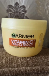 Увлажняющий крем-сорбет Garnier Vitamin C Fresh & Bright Hydrating Sorbet Cream С витамином С для придания свежести и сияния коже лица 85 г (3600542663052) фото от покупателей 1
