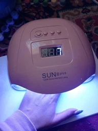 Лампа для маникюра Nail Lamp SUN X Plus 120W для покрытия ногтей гель лаком, гелем UV/LED White