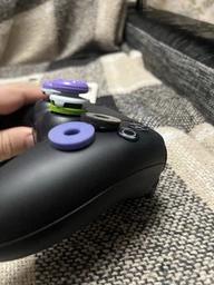 Накладки на стіки + прицільні кільця міткості KontrolFreek® Galaxy (Purple) Precision Rings для Sony DualSense PS5 / DualShock PS4 фото від покупців 4