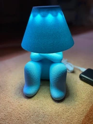 Ночник детский в форме человечка, LED, USB, зеленый