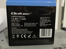 Аккумуляторная батарея Qoltec LiFePO4 Литий-железо-фосфатный 12.8V 12Ah 153.6Wh BMS 53701 (5901878537016) фото от покупателей 1