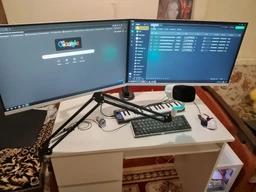Настільне кріплення для двох моніторів OfficePro MA102 17-32" 2-9 кг Black фото від покупців 2