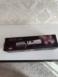 Фен щітка гребінець браш з обертанням 2в1 Professional Hot Air Styler 1000 Вт випрямляч для укладання волосся стайлер з функцією іонізації фото от покупателей 3