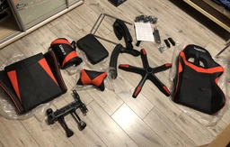 Игровое кресло Hanert G‑Force Black с подставкой для ног, экокожа фото от покупателей 11