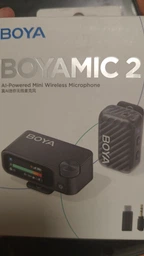 Петличный микрофон (1 шт) BOYA BOYAMIC 2-03 /2025/ Type-C+3,5 mm TRS (для iPhone/ Android/фото-видеокамеры) (50057)