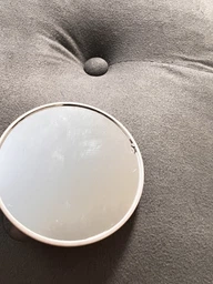 Настольное косметическое зеркало Beauty Breeze Mirror с LED подсветкой, вентилятором и увеличением 5х, круглое зеркало для макияжа с питанием от USB и дополнительным увеличением Белое LY-699-White