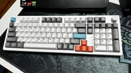 Клавиатура беспроводная GamePro Asgard Drakkar Keychron Super Red Switch Wireless/Bluetooth/USB Blue (MK305BL) фото от покупателей 6