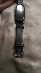 Ремешок кожаный с металлическим креплением Mi Jobs Elegance для Xiaomi Mi Smart Band 10/9/8 красный + Gold (mrk3450) фото от покупателей 5