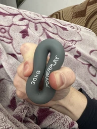 Еспандер кистьовий силіконовий PowerPlay PP-4324 Hand Grip Ring Hard 25 кг Чорний