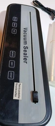 Вакуумный упаковщик для дома кухни с ножом резаком Vacuum Sealer вакууматор для еды продуктов питания сухих и влажных овощей и мяса прибор для упаковки пищи вакуумные упаковщики комплект гофрированные пакеты 10 шт HZ-001 фото от покупателей 4