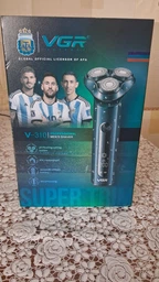 Мужская аккумуляторная электробритва VGR V-310 для влажного и сухого бритья с тремя плавающими головками IPX7