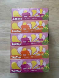 Упаковка салфеток бумажных ZooZoo 2 слоя 150 листов х 5 шт (4820183974082) фото от покупателей 2