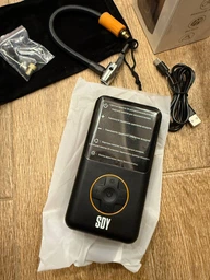 Компресор автомобільний Чорний 70W 20л/хв Акумуляторний з функцією PowerBank та LED-ліхтарем