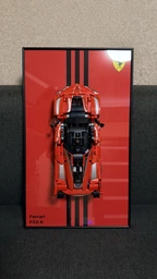 Арт Держатель Рамка на Стену 50x30 см. для Вашего Конструктора Technic Ferrari FXX K (42212) Дисплей Подставка для Феррари 2025 года фото от покупателей 1