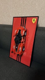 Арт Держатель Рамка на Стену 50x30 см. для Вашего Конструктора Technic Ferrari FXX K (42212) Дисплей Подставка для Феррари 2025 года