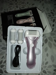 Пемза пилка для ног и пяток роликовая аккумуляторная Callus Remover 3W электрическая для шлифовки электропемза для педикюра USB розовая фото от покупателей 10