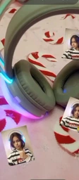 Наушники беспроводные накладные игровые детские SMY-580 Bluetooth RGB беспроводные со встроенным микрофоном, розовые фото от покупателей 15