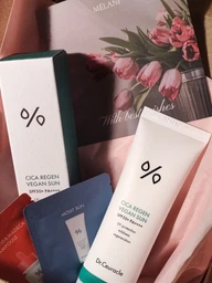 Солнцезащитный веганский крем с центеллой Dr.Ceuracle Cica Regen Vegan Sun SPF50+ PA++++, 50 мл